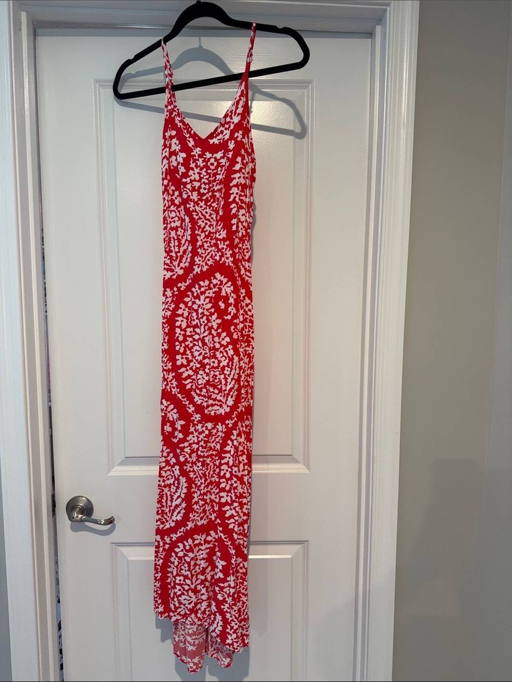 GAP Red and White Floral Maxi Dress